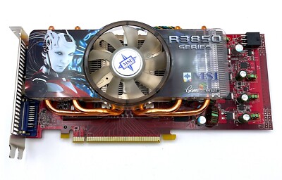 MSI Radeon HD 3850 PCI-E ATI RX3850-T2D512E-OC 512MB GDDR3 OC Graphics Card GPU