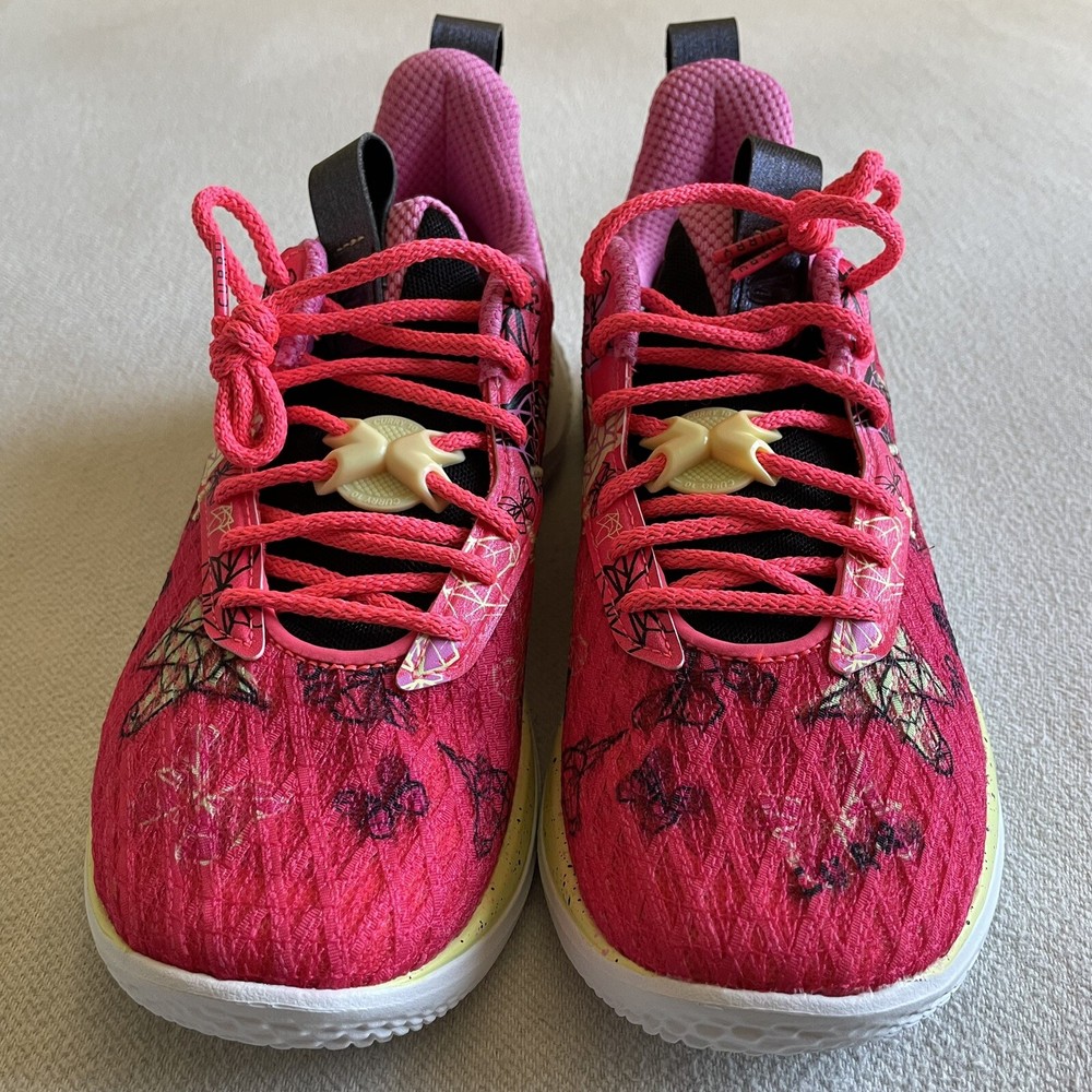 Under Armour Curry Flow 10 Unicorn Butterfly Shoes Kid Size 6.5Y