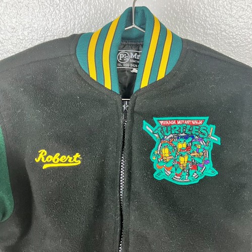 Vintage Mr. P's Teenage Mutant Ninja Turtles Bomber Jacket Kids 5 Korea TMNT - Picture 2 of 11