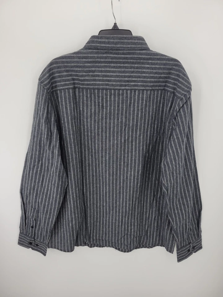 Coastal Shirt Mens XXL 2L Black Stripe Long Sleeve Button Up Outdoor Beach - Image 2 of 4