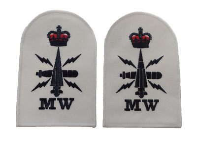 RN MW Mine Warfare Chief Petty Officer Qualification Patch QC 14,2x9,4cm Paar Ne