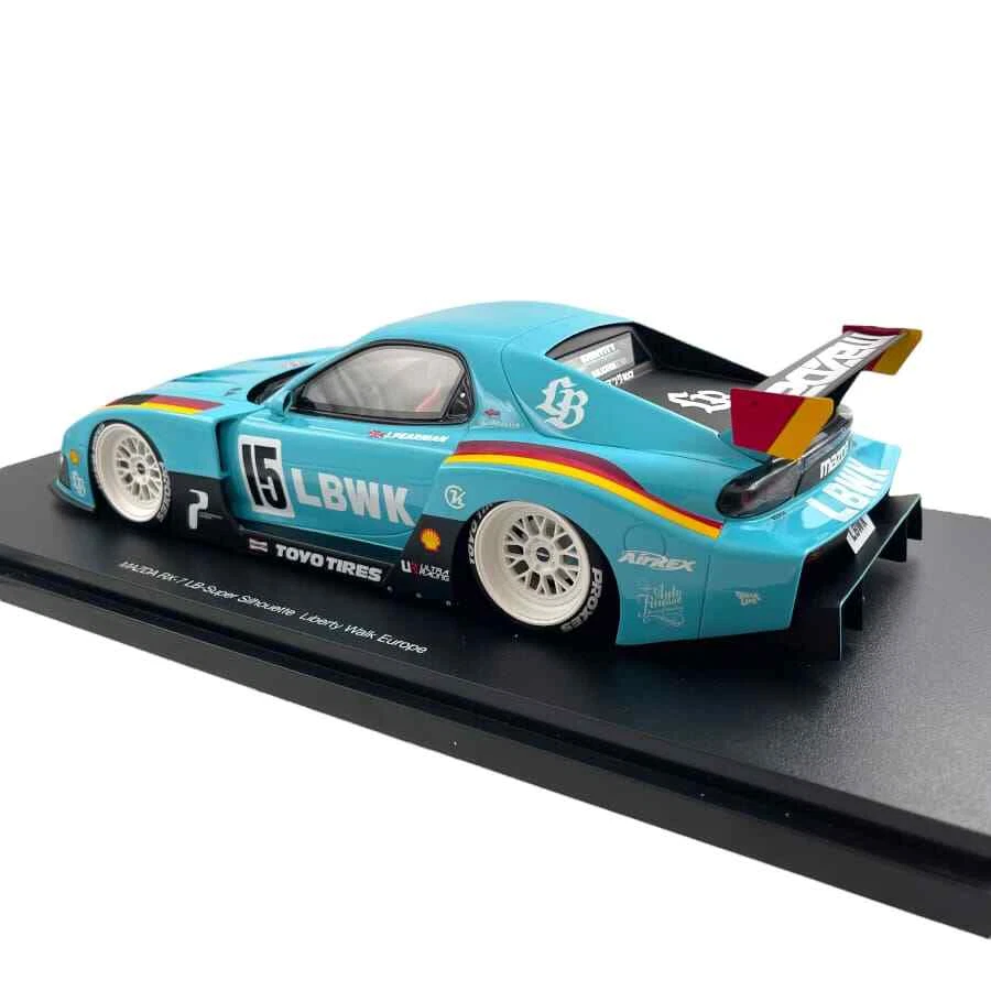 Modellino Auto Top Speed 1/18 Mazda RX-7 LB-Super Silhouette Liberty Walk Europe - Immagine 3 di 4
