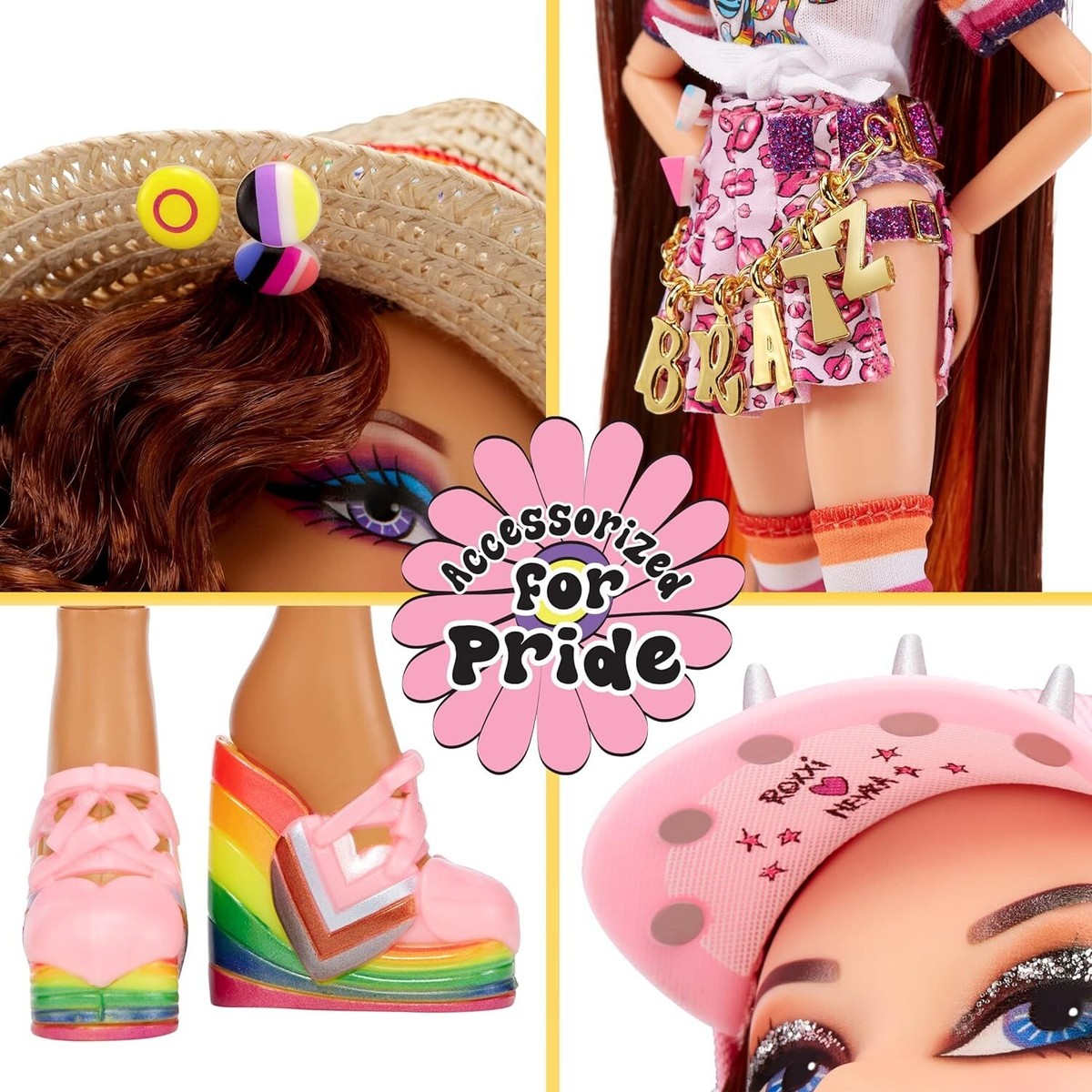Bratz X JimmyPaul Special Edition 2-Pack Dolls - Roxxi & Nevra LGBTQ+ Pride Fashion Dolls With Accessories