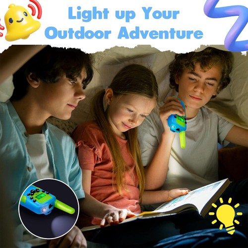 Kinder T-338 Walkie Talkie 3KM mit LCD-Taschenlampe 2er Set für Kinder Geschenk - Zdjęcie 16 z 19