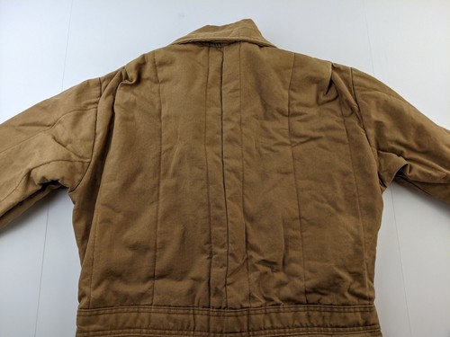 Mono aislante RedHead de colección para hombre M marrón tostado lona acolchado forrado garra cremallera - Imagen 14 de 14