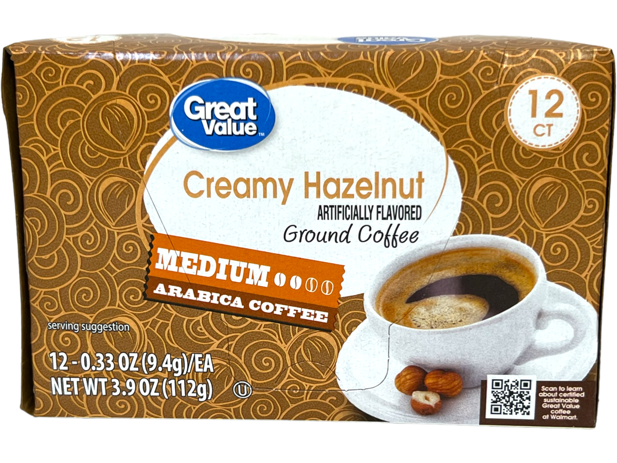 Great Value Creamy Hazelnut Medium Roast Coffee K Cups oz
