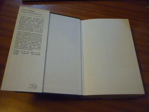 DEATH ROUND THE CORNER BY JOHN CREASEY HARDBACK EDITION DEPARTMENT Z ADVENTURE - Picture 2 of 12