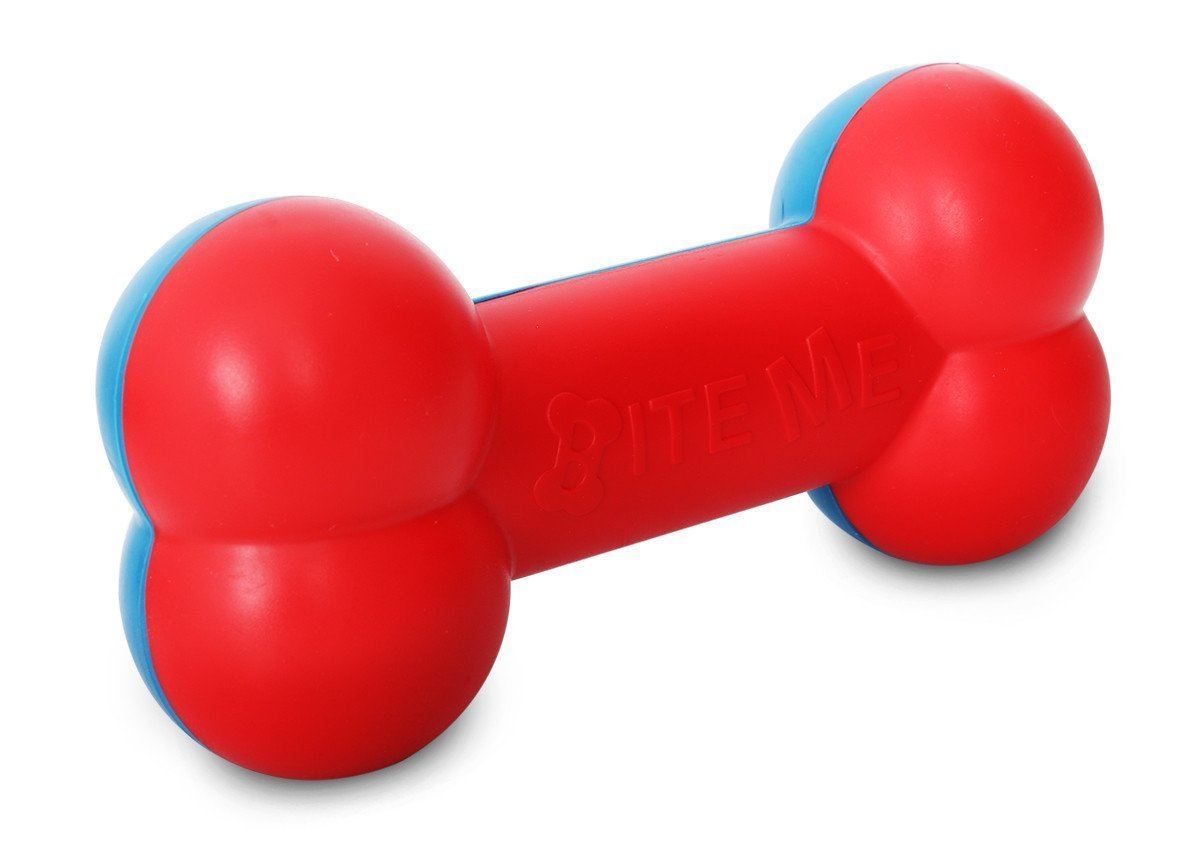 Pet Life Bone Shaped Durable Chew And Fetch Teether Dog Toy (DT19)