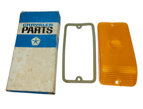 1964-1971 Dodge Truck A-100 Parking Lamp Light Lens & Gasket 2525641 NOS - Picture 2 of 6
