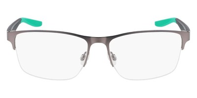 New NIKE NK-8153 073 Satin Gunmetal & Green Eyeglasses 55/15/145 New NIKE NK-8153 073 Satin Gunmetal & Green Eyeglasses 55/15  main image 4