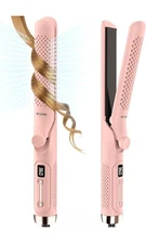 Airflow Styler Curling Iron, Hair Straightener and Curler 2 in 1 with 360°