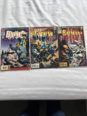 Batman Issues 500 , 501 , 502 Oct - Dec 1993 3 Comic Bundle