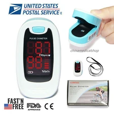 LED Finger Pulse oximeter Fingertip oxymetre SpO2 PR Blood Oxygen meter monitor