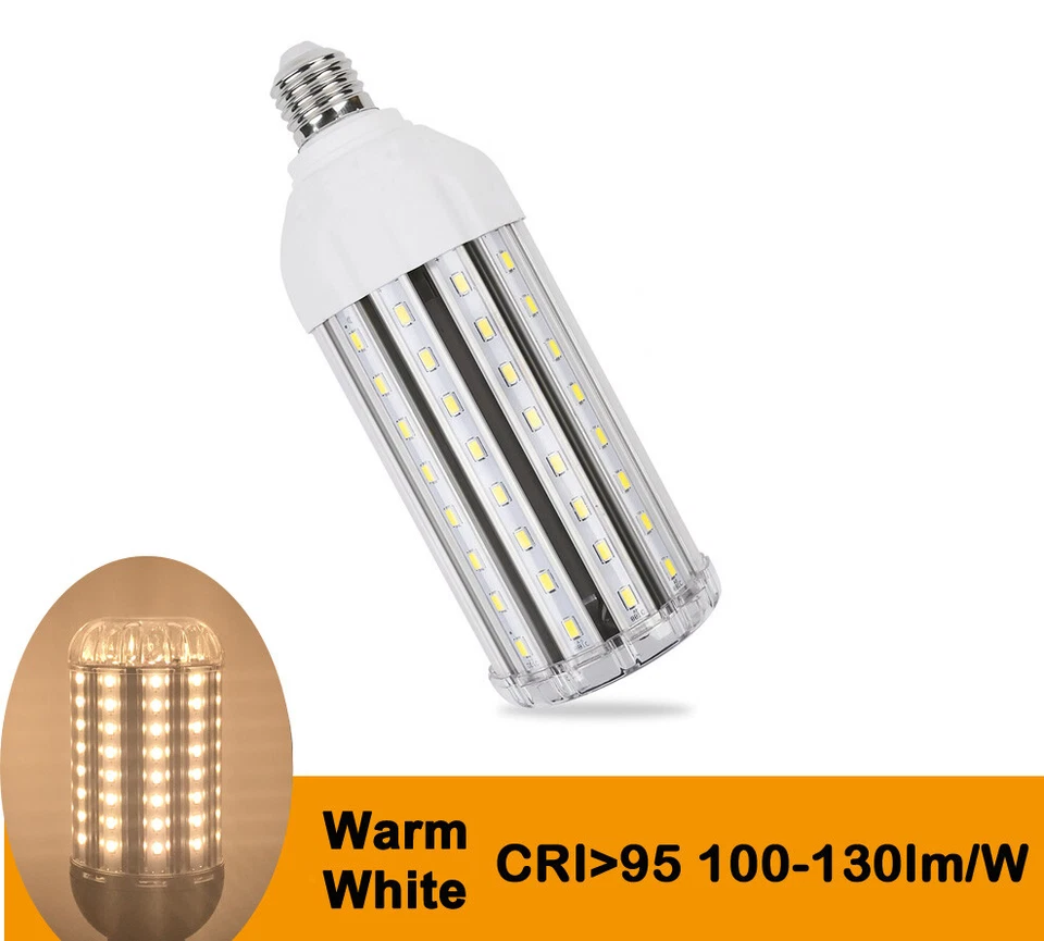 30W  High CRI Ra 95 Light Photography Video Studio White LED Corn Lamp 3500lm - Image 2 of 4