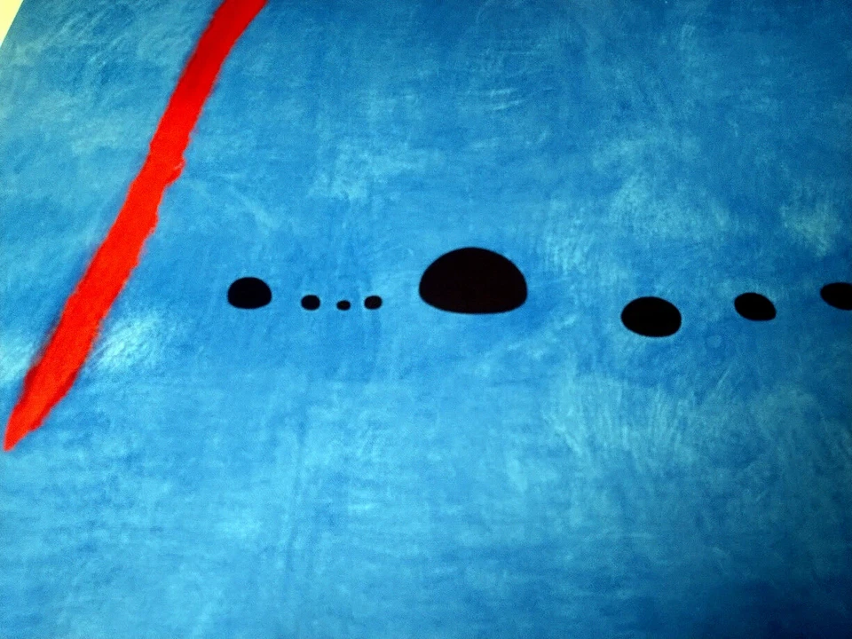 JOAN MIRO THE BIG BLUES SURREALISM ART GICLEE PRINT FINE CANVAS - Image 4 of 4