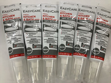 6 Pack 2.8 oz each EasyCare Interior Kitchen/Bath 100 Silicone Sealant WHITE