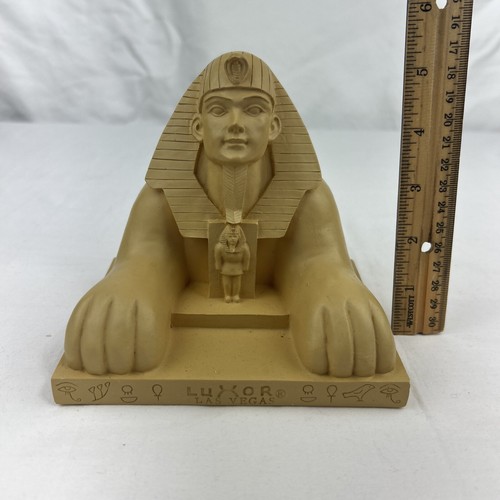 Par de sujetalibros Esfinge - Luxor Casino Las Vegas - 5,5" de alto - De colección - Imagen 3 de 11