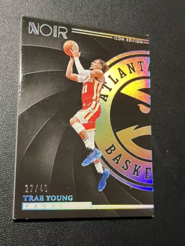 Trae Young 2023-24 Panini Noir #84 Icon Edition /49