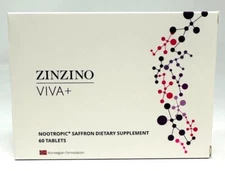 ZINZINO Viva + Natural Antidepressant  Nootropic Saffron Supplement 60 Tablets