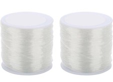 2 Pack 1.0mm Elastic String for Jewelry Making