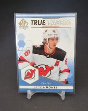 2022-23 SP Authentic Hockey True Leaders Blue Parallel Jack Hughes TL-19
