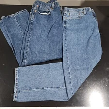 Lot of 2 Levi's 550 Relaxed Fit Jeans Blue Men's Size 36 X 32