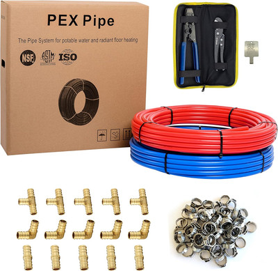 1/2 Inch 2 X100 Ft Pex-B Pipe/Tubing(200 Ft), for Potable Water, Cold Hot Water,