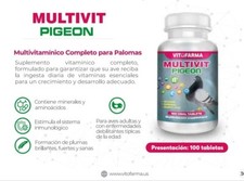 COMPLETE MULTIVITAMIN FOR PIGEONS - VITAMINS SUPPLEMENT FOR PIGEONS 100 TAB