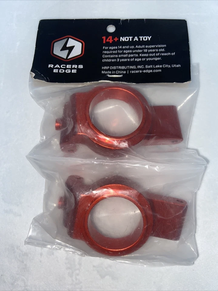 Racers Edge 1901R X-Maxx Aluminum Front Hub Carrier Set - Red - Image 2 of 2