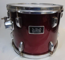 Diamond Tom Drum Wood Red Percussion Drums 12.25" X 10.75" Toms Replacement