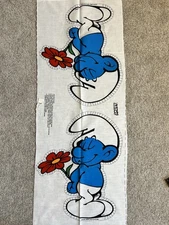 THE SMURFS Smurf Wallace Berrie &Co. Vintage Pillow Pattern 1982 NEW 19 X 15