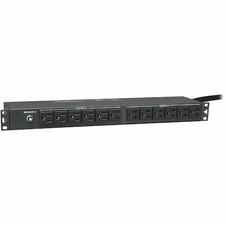 Tripp Lite Pdu2430 Pdu, Surge, Rack Mounted, 5-15R, L5-30P, 15 Ft., Black