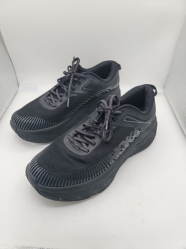 Mens Hoka One One Bondi 7 Triple Black Size 10.5 M - Picture 1 of 10