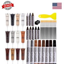 Wood Furniture Repair Kit, 42 Pcs Wood Filler and Touch Up Markers with Wax S...