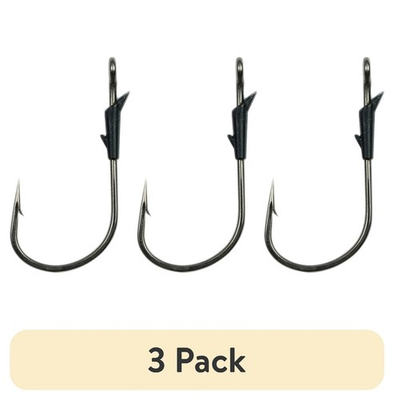 #ad 3 pack OX Flipping Hook with Dual Barbed Keeper amp; Welded Eye for Heavy Cover $16.40