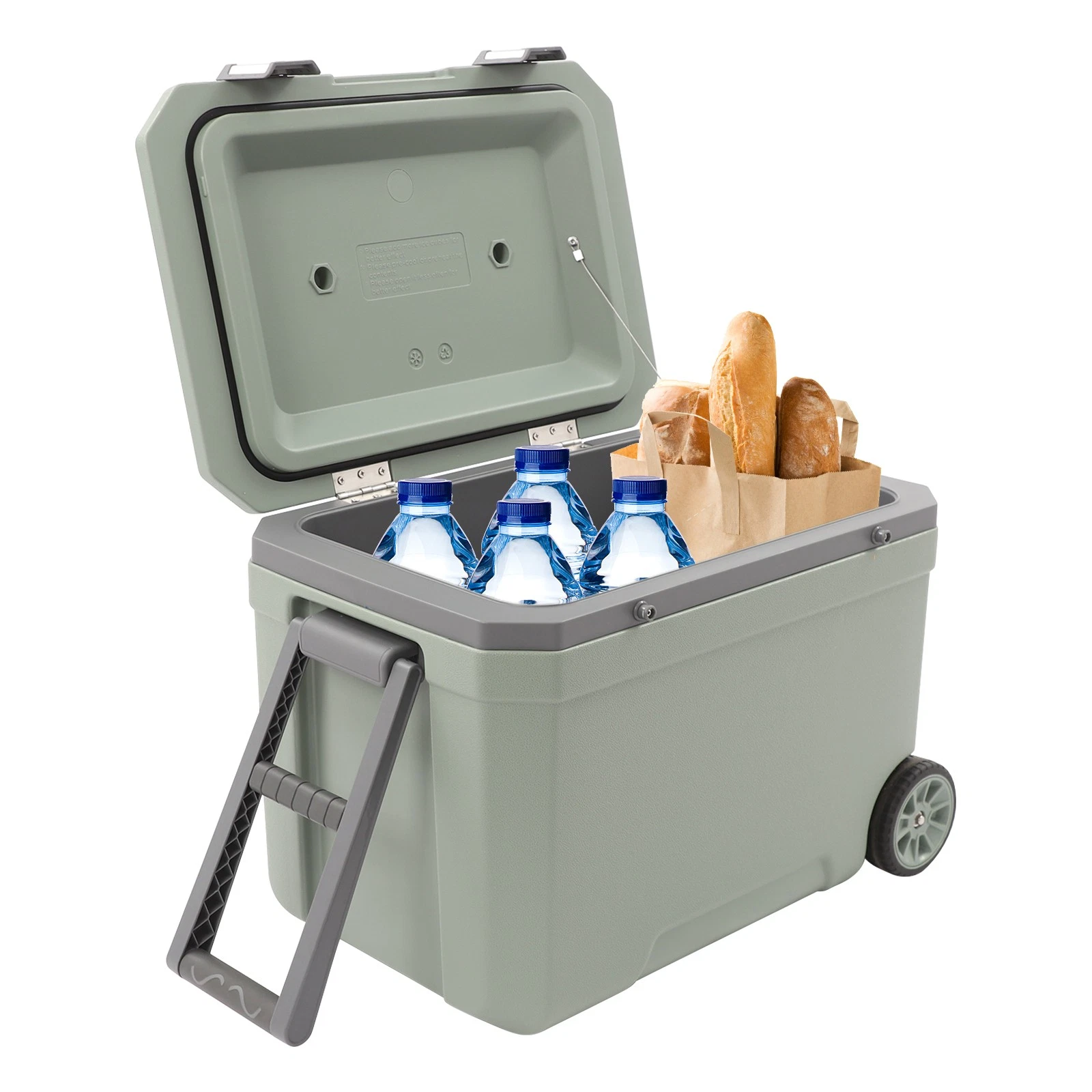 Portable Insulated Cooler Ice Retention Cooler with Handle Wheelded Cooler