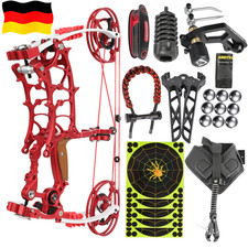 Bogenschießen Compoundbogen 30-75lbs DualUse Stahlkugel Jagdbogen 330FPS RH LH