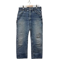 Vtg 60s Wrangler 11MWZ 13MWZ Jeans W34 Slanted Bell Tag USA Gripper Zipper Auth