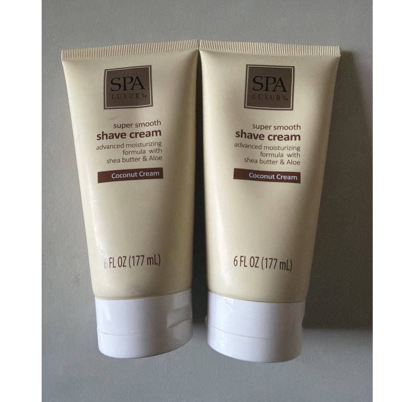 SPA Luxury Moisturizing Shave Cream Coconut Scent for Face 6 FL OZ Unisex