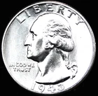 1943-P *** Washington Quarter (BU) *** Beautiful 25c Coin!