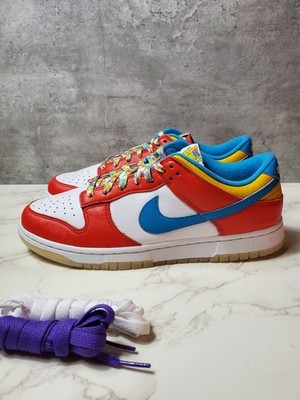 Nike Dunk Low ''FRUITY PEBBLES'' 2022 Red White Mens Size 9.5 DH8009-600 No Lid
