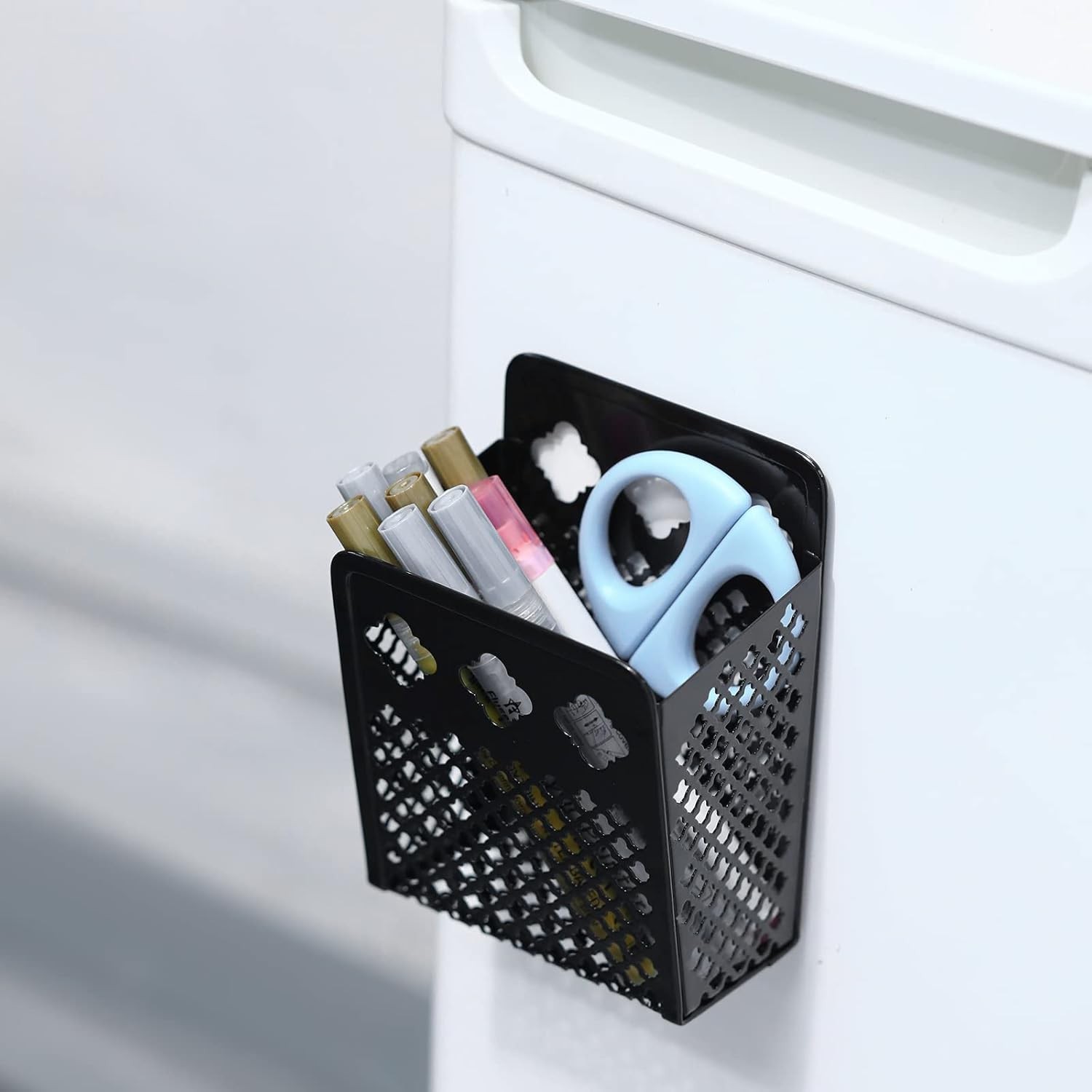 Magnetic Pencil Holder - Locker Organizer, 1 Pack Pen 1 Black 