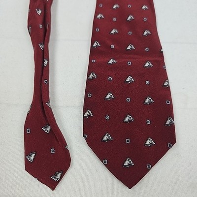 Cagini Roma Seidenkrawatte   Rot   100 % Seide   Italien
