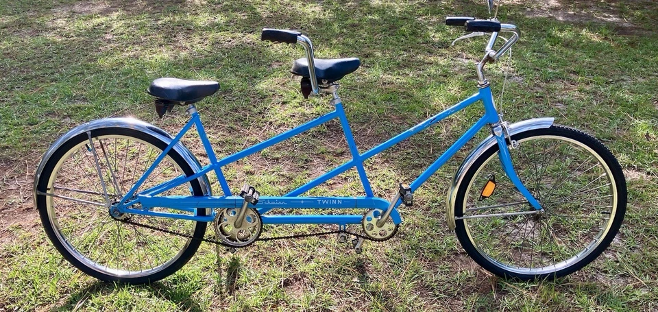 Bicicleta tándem doble Sky Blue Schwinn 1981 Foto 2 de 4