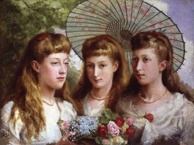 Sydney Prior Hall Die drei Töchter von König Edward VII. Und Königin Alexandra Kunst