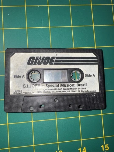 1986 Vintage G.I. GI Joe 3.75 ARAH Special Mission Brazil Audio Cassette Tape
