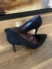 Stuart Weitzman Black Suede Pointed Toe 4” Stiletto Pumps US 9N Org Price $ 475 — photo 1
