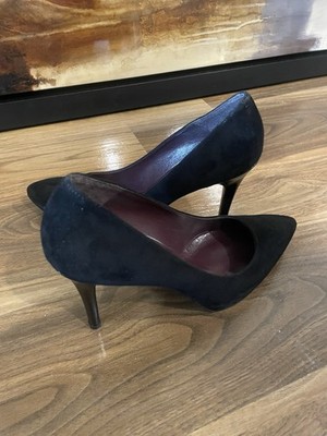 Stuart Weitzman Black Suede Pointed Toe 4  Stiletto Pumps US 9N Org Price $ 475