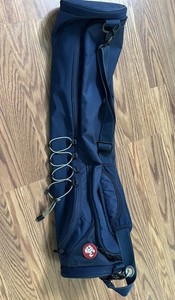 Manduka Matware Large Yoga Mat Bag - Navy Blue - Water- Resistant & Ventilated 