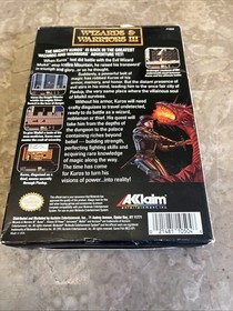 Wizards & Warriors III 3 Nintendo NES, Cartridge, Instructions & Box